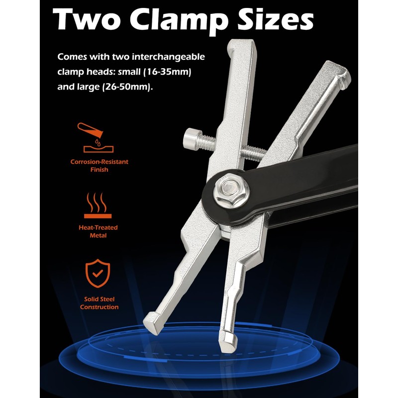 Inner Bearing Puller Double-Headed Slide Hammer Blind Hole Collet 16-45mm