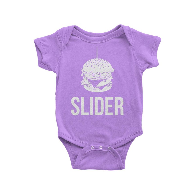 Threadrock Unisex Baby Slider Infant Bodysuit - 6 Months, Lavender