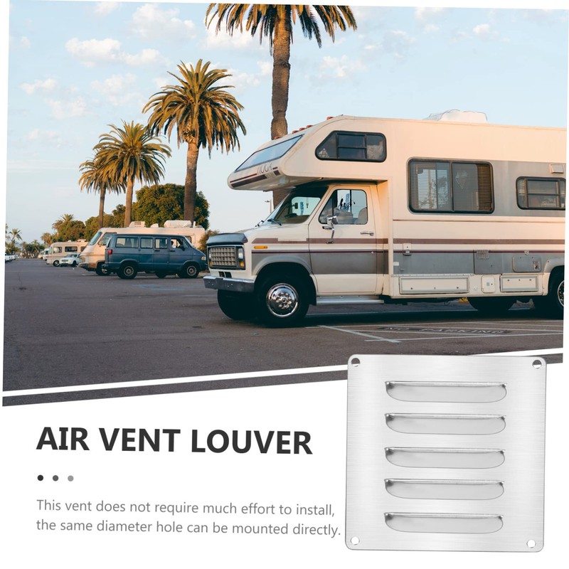 Operitacx Stainless Steel Air Vent Cover Durable Louvered Flush Grille