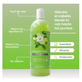 Shampoo Extracto Natural de Bergamota Fortalecedor Productos Mart México (1 Litro)