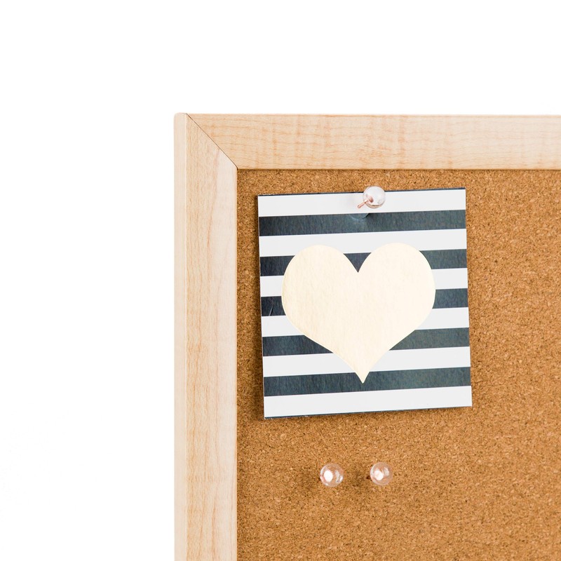U Brands Sphere Push Pins, Clear Head with Rose Gold