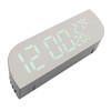 Digital Alarm Clock Multifunction Innovative Silent Temperature Humidity LED Mirror