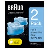 Braun Clean & Renew Ersatzkartuschen für elektrische Rasierer, 2er-Pack, kompatibel mit allen