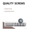 Screws and Wall Plugs Set(10pcs Screws and 10pcs Wall Plugs),Zinc