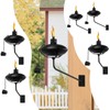 FAN-Torches 6 Pack Wall Mounted Citronella Torches, 18 oz Garden