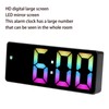 Colorful LED Digital Alarm Clock Large LED Screen Electronic Alarm