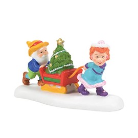 Department 56 North Pole Village Just in Time for Christmas Figurine, 1.9 Pulgadas de Alto x 1.0 Pulgadas de Ancho x 1 Pulgadas de Largo, Multicolor