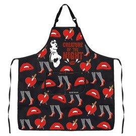 LEVLO Rocky Horror Apron Picture Show Gift Fans Gift Horror Movie Themed Gifts Rocky Show Kitchen Apron Creature of the Night (36.CREATURE OF THE NIGHT apron uk)