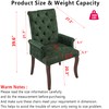 OIKIIWOO Chenille Tufted Dining Chairs with High Back,Neutral Fabric Upholstered