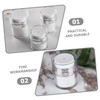 WOONEKY 3pcs Portable Cosmetic Sample Boxes Cream Bottles for Travel
