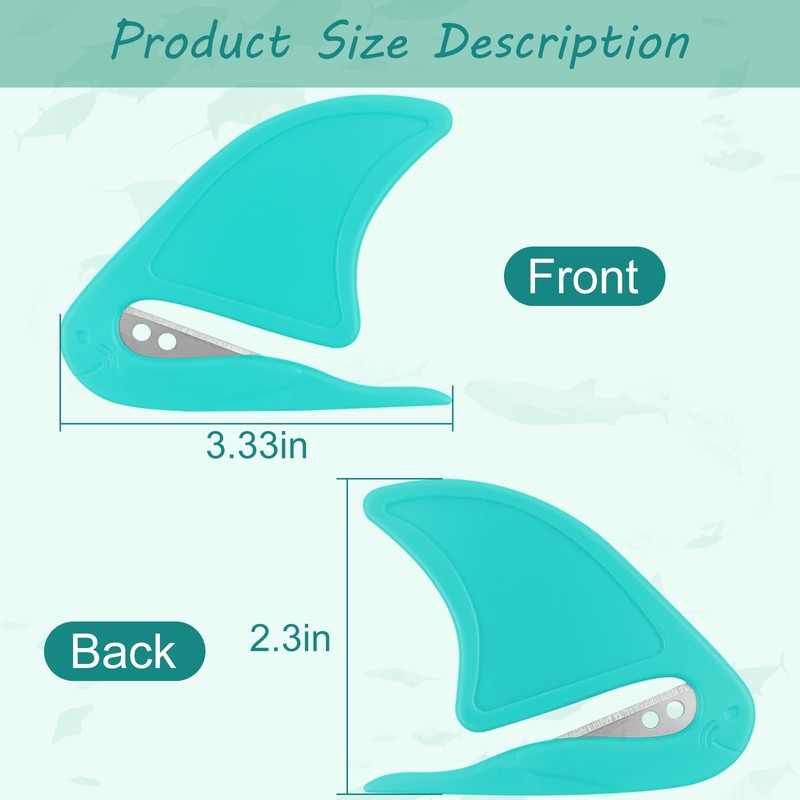 ZUFECY 4pcs Envelope Opener, Portable Letter Slitters with Sharp Blades