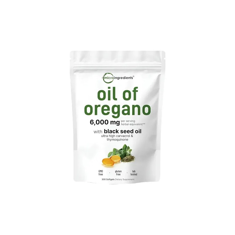 Aceite De Orégano Cápsulas Blandas 6000mg 300.