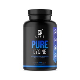 Lisina Pura de 240 cápsulas 1400 mg por porción. Aminoácido esencial. Ingredientes 100% Naturales. Pure Lysine B Life.
