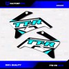 Factory EFX Black & Cyan Shift Racing Graphics Kit fits