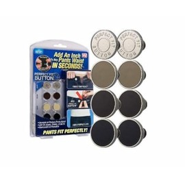 Perfect Fit Instant Button - Adds an Inch to Any Pants Waist In Seconds! -