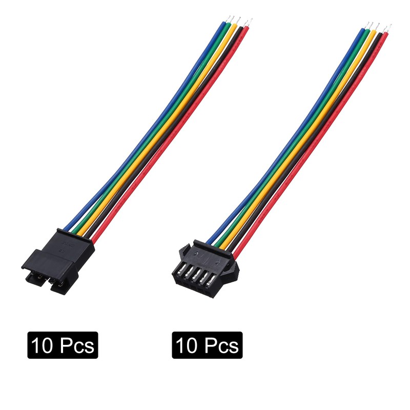 sourcing map Male to Female 5Pin Breadboard Jumper Wire 2.54mm