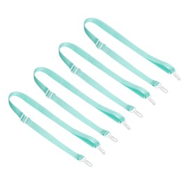 PATIKIL 125cm x 2cm Replacement Shoulder Strap, 4 Pack Adjustable Swivel Clips Hook Buckle Slide Crossbody Bag Belt for Water Bottle Carrier Sling Bag, Cyan
