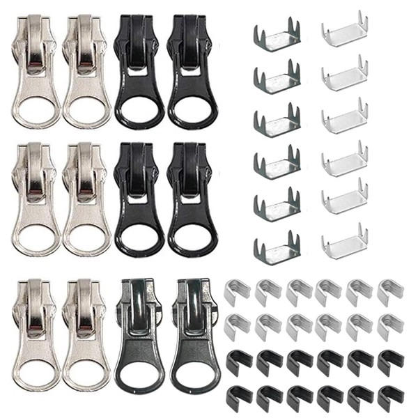 Zipper Repair Kit Replacement Slider: YZSFIRM 12 Pcs Zipper Slider