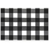 Paper Placemat Pad - Black Buffalo Check