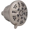 Westbrass SHF5700-07 5" Round 5-Function Filtered Adjustable Spray Shower Head,