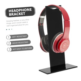 Tofficu Acrylic Gaming Headphone Stand Detachable Holder for Desktop Display Easy Assembly Compatible with Various Headsets for and Desk Organization