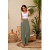 KICZOY Women Summer Pants Flowy Pants Drawstring Waist Wide Leg