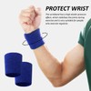 HINFHI 12-Piece Sports Wristband, Soft And Elastic Wristband, Absorbent Wristband,