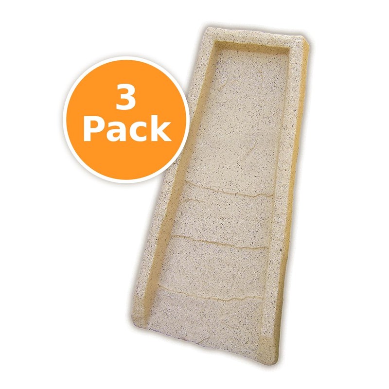 EMSCO GROUP 2100-3 Downspout, 3 pk-Sandstone Rain Splash Block, 3