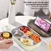 Portable Kids 304 Stainless Steel Lunch Box 1.3L Four Compartment