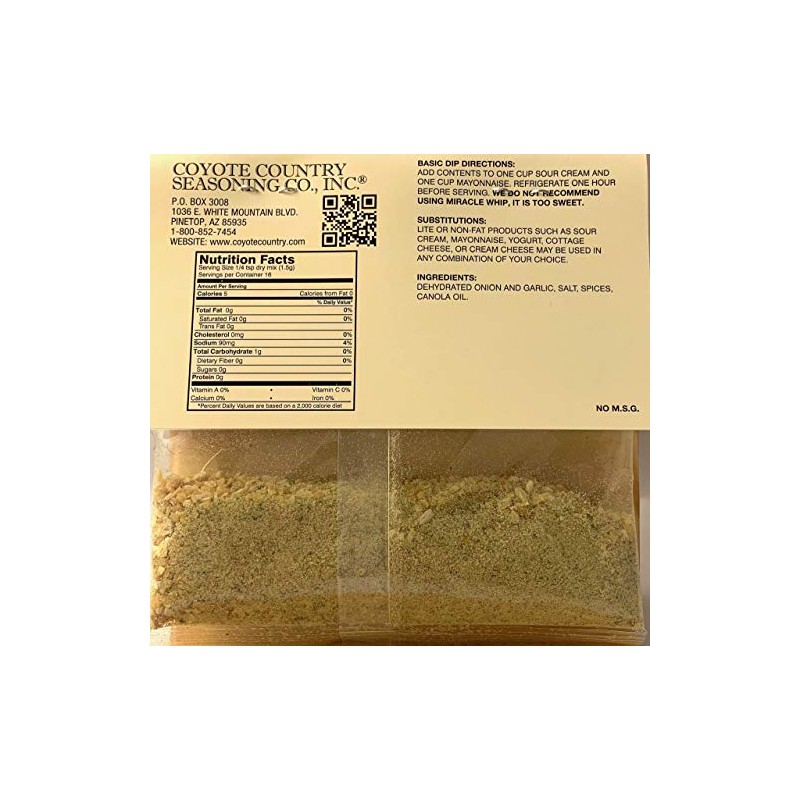 Coyote Country's Garlic Dip Mix (3 Pack)