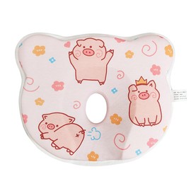 Eureka Baby Memory Foam Pillow, Skin-Friendly & Breathable, Soft & Cosy, Easy Clean & Machine Washerable, Ideal for Perfect Head Shape, Infants Nursing Pillow for Boys & Girls (Pink)