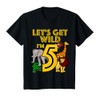 5 Year Old Zoo Birthday Shirt Safari Jungle Animal 5th