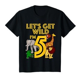 5 Year Old Zoo Birthday Shirt Safari Jungle Animal 5th Gift T-Shirt