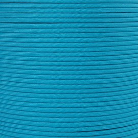 PARACORD PLANET 10 20 25 50 100 Foot Hanks and 250 1000 Foot Spools of Parachute 550 Cord Type III 7 Strand Paracord (Neon Turquoise 50 Feet)