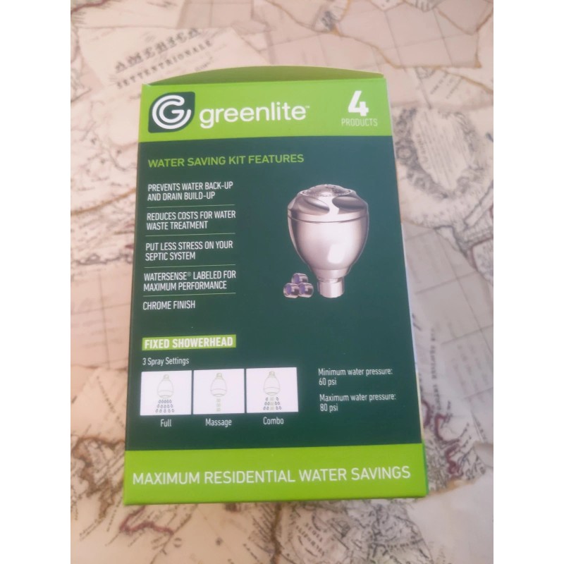 Greenlite Residential Home Showerhead/Aer