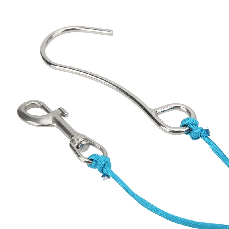 Risegun Diving Reef Hook, Stainless Steel Reef Single Hook with