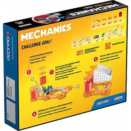 Geomag Magnetic Toys Magnets for Kids Mechanics Goal Challenge Educational Board Game & Building Set Swiss-Made Age 7+ 96 Piece, Multicolor (769)