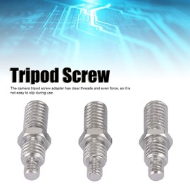 ASHATA Tripod Screw, 3pcs 3/8 to 1/4 Convert Tripod Screw PTZ Center Axis Screw Camera Tripod Screw Adapter for PTZ Tripod