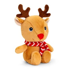 Christmas Beanie Pals Plush Soft Toys Eco-Friendly 100% Recycled (Reindeer)