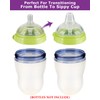 Sippy Spout Nipples for Comotomo Baby Bottles,100% Soft Silicone Sippy