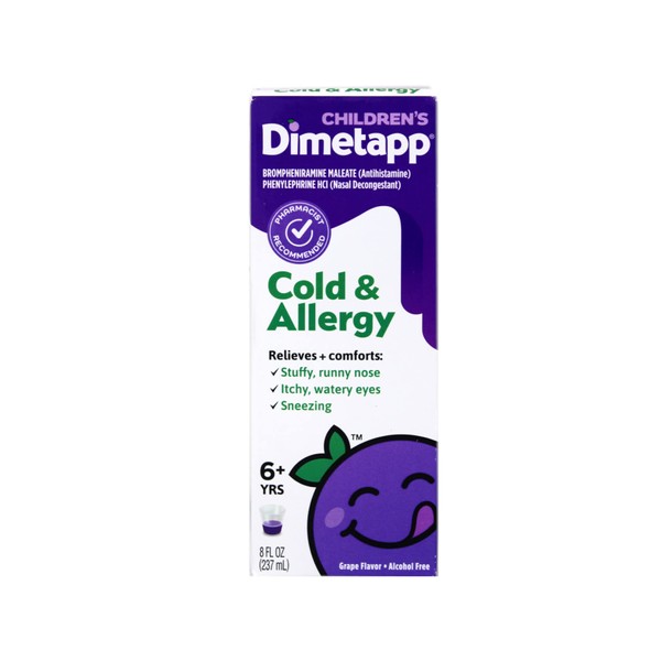 Dimetapp Children's Cold & Allergy Relief Liquid-Grape-8 oz by Dimetapp