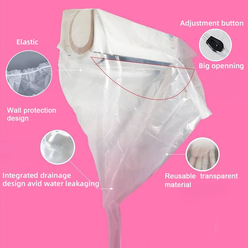 Waterproof Air Conditioner Cleaning, Wall Protection Bag, Water Hose, Air