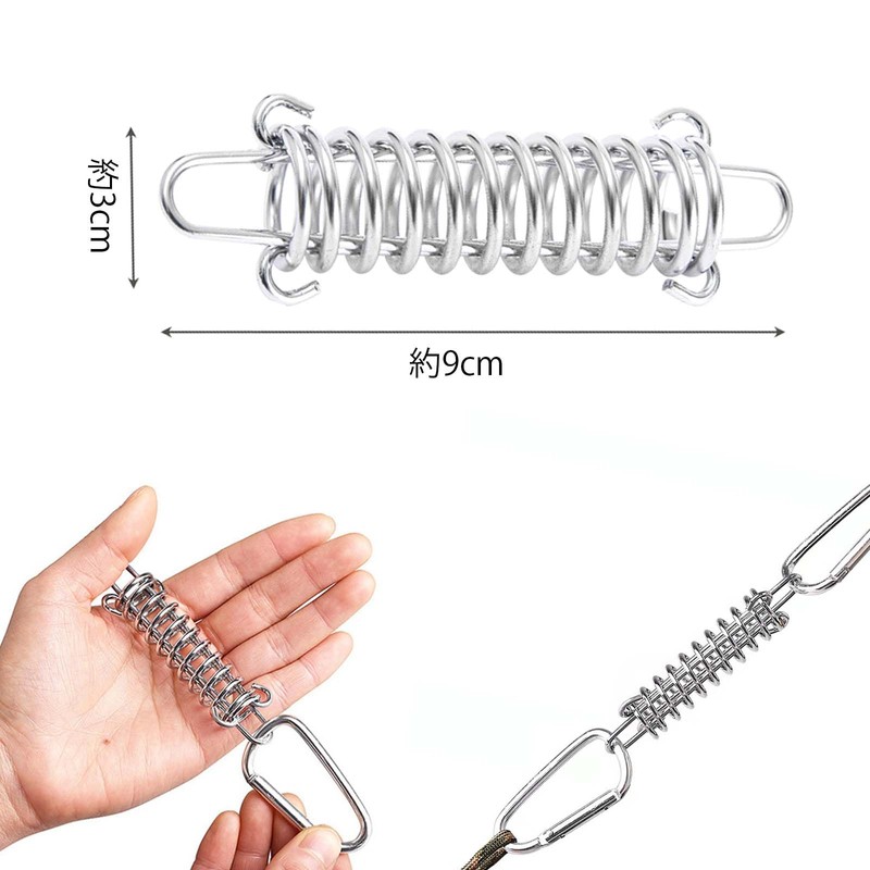 Stainless Steel Wind Rope Buckle, Tent Buckle, Spring Tension Buckle,