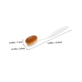 VICASKY 2pcs Flat Top Foundation Brush Seamless Makeup Application Versatile Buffing Tool for Foundation Powder Handle for Comfortable Grip for Natural Makeup Look