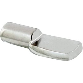 Shorpioen 50-Pack Heavy Duty 5mm Shelf Pin Spoon Shaped Cabinet Support Pegs Holder, Metal, Nickel Finish BC-SPN5 (Note: 3/16 = 4.76mm, Our pin is 5mm.)
