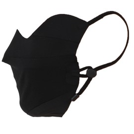 A ABSOPRO Adjustable Full Face Mask Adjustable 4.92" Windproof Face Cover Sun UV Protection Black