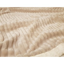 eYone Boy or Girl Large Baby Sherpa Fleece Blanket for Nursery Cot, Car Seat, Pram (80 * 110 cm) (Brown)