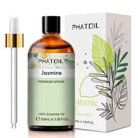 PHATOIL 100% Natural Aroma Oil Jasmine Essential Oil 100ml for Essential Oils Gift Aroma Diffuser
