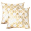 Betadistor Gold Cushion Covers 45x45cm Geometric - Decorative Throw Pillow