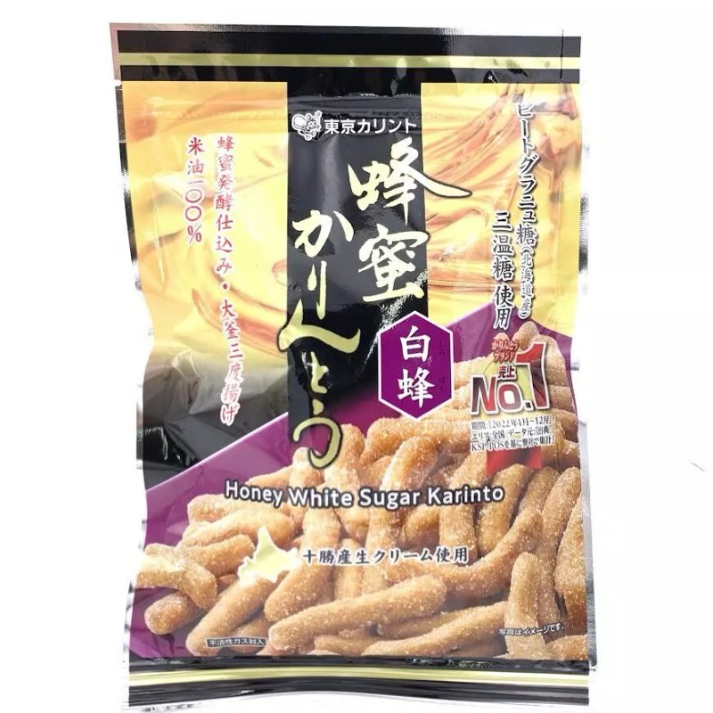 Tokyo Karinto Hachimitsu Honey White Sugar Wheat Cracker 3.17oz/(90g)蜂蜜